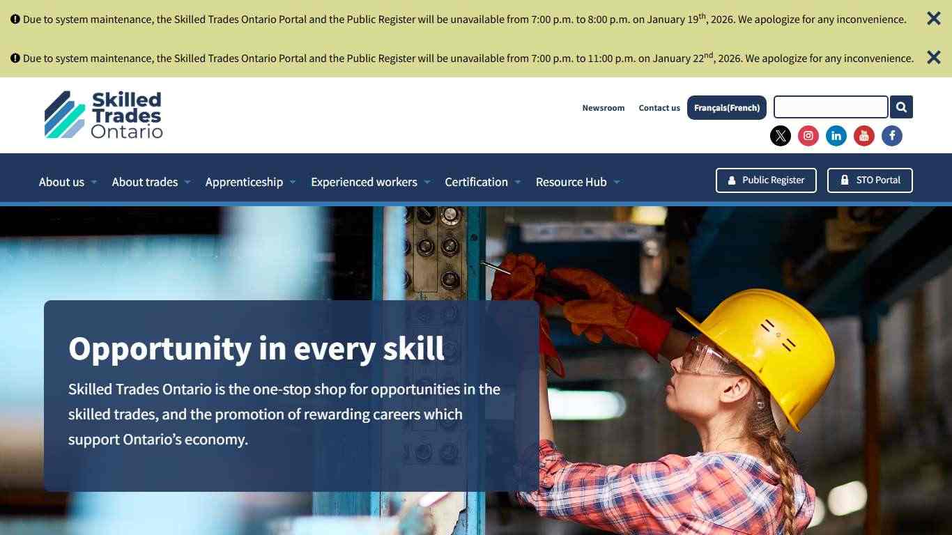 Home Page - Skilled Trades Ontario